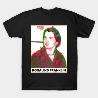 Rosalind Franklin Women in Science STEM Rose Watercolor Painting T-Shirt